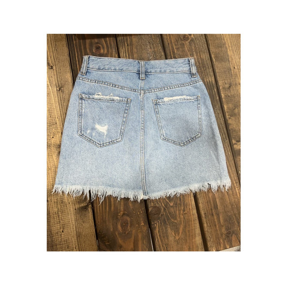 PacSun Light Wash Denim Skirt - Picture 2 of 5